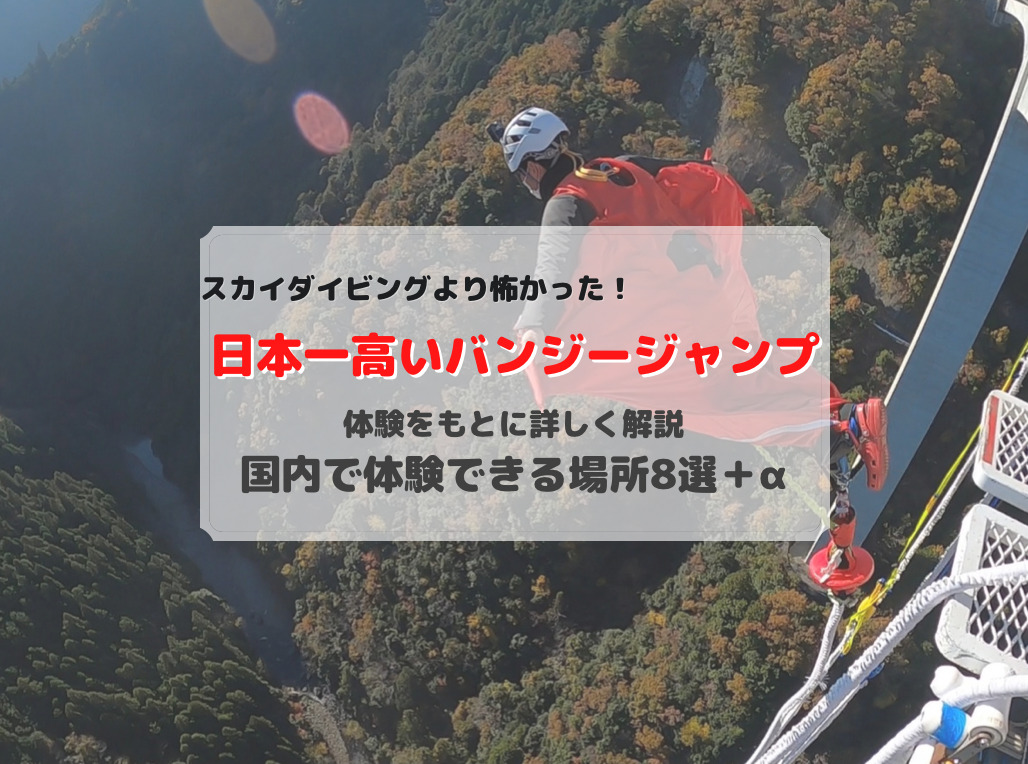 スカイダイビングより怖い 地上2m 日本一高いバンジージャンプ モトカン